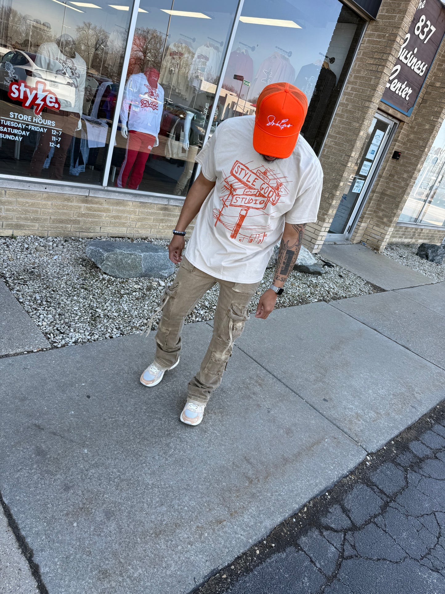 StyleGods Members Only- Sand\Burnt Orange