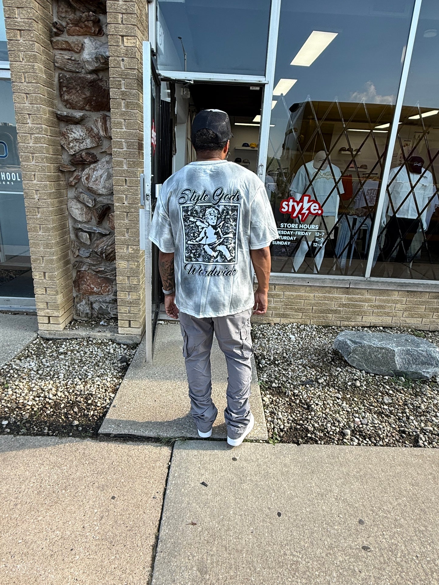 StyleGods Angel Paint T Short- White\Grey\Black