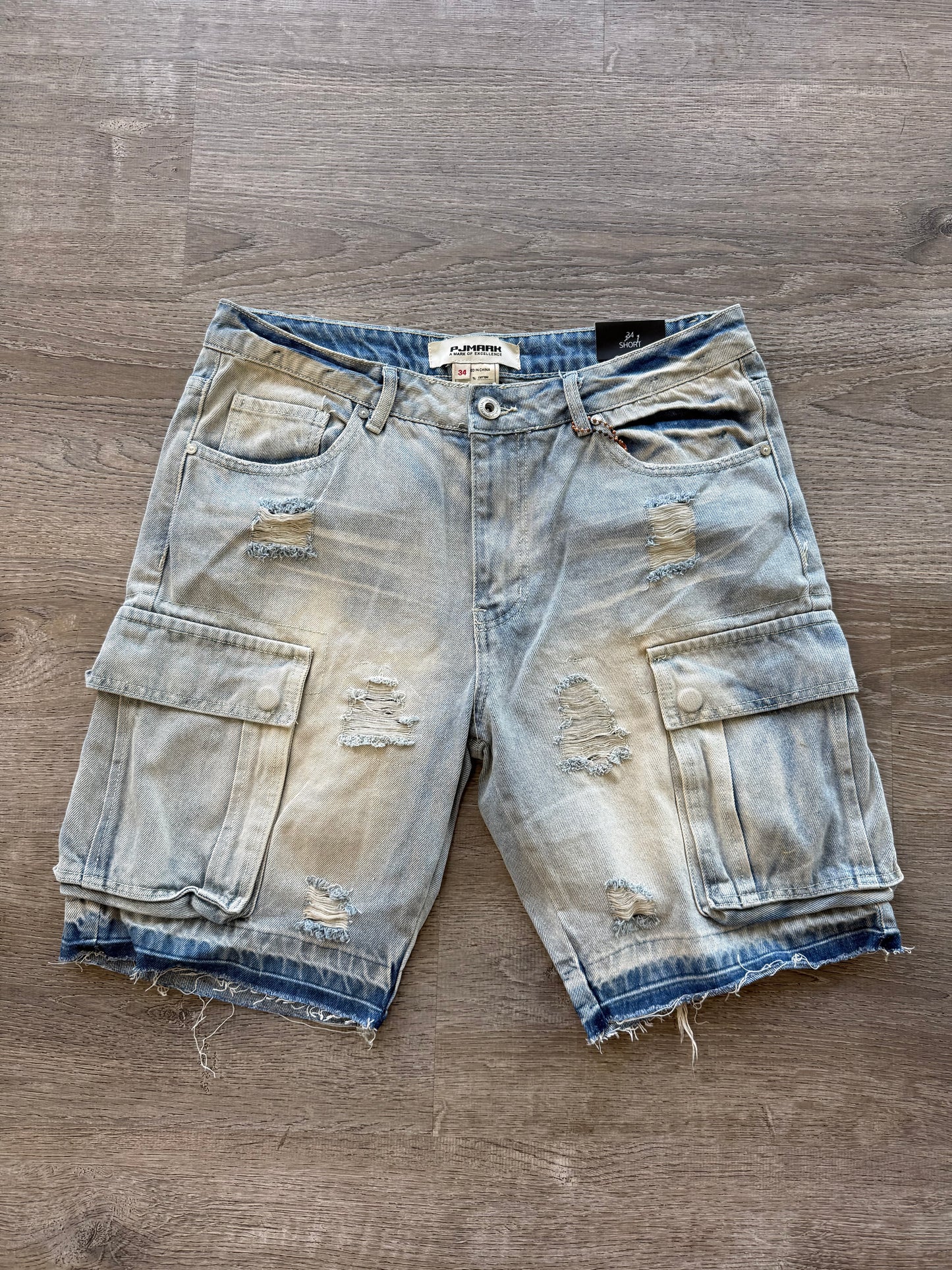 Bleeker- Denim Cargo Short DS2530 -Vinatge