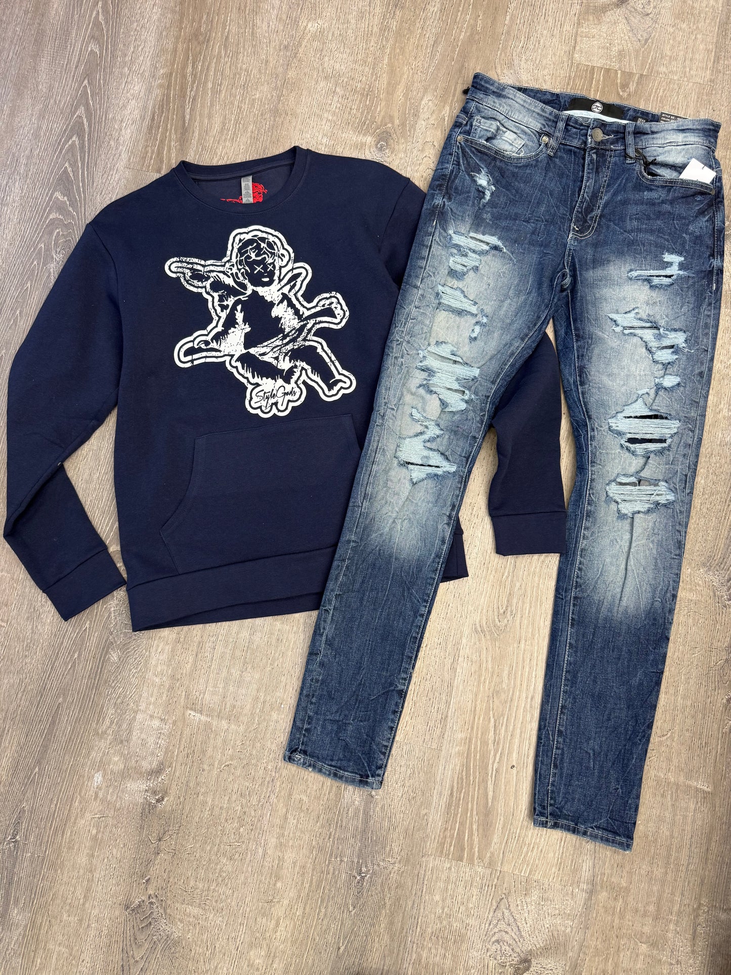 Jordan Craig - Rip and Repair Denim JS2310 Aged Wash