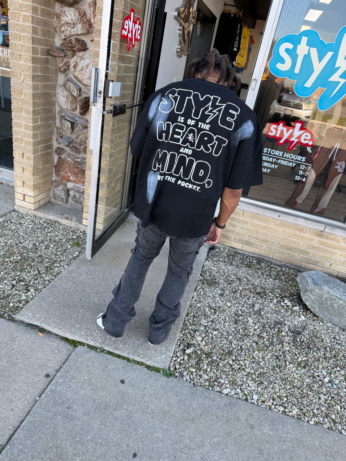 StyleGods Style is of The Heart T Shirt - Black\White\Grey
