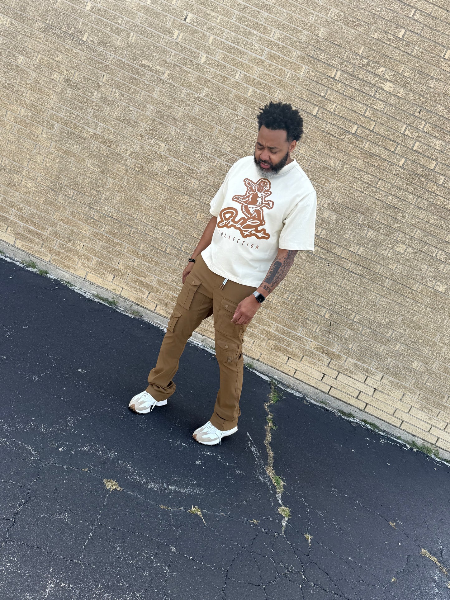 StyleGods Angel Crop T - Tan