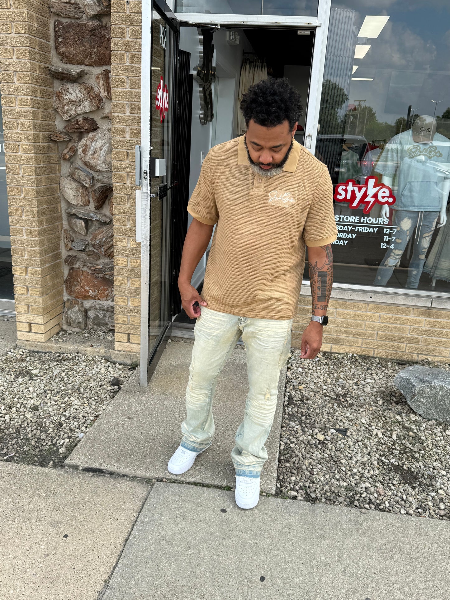 StyleGods Signature Polo - Tan