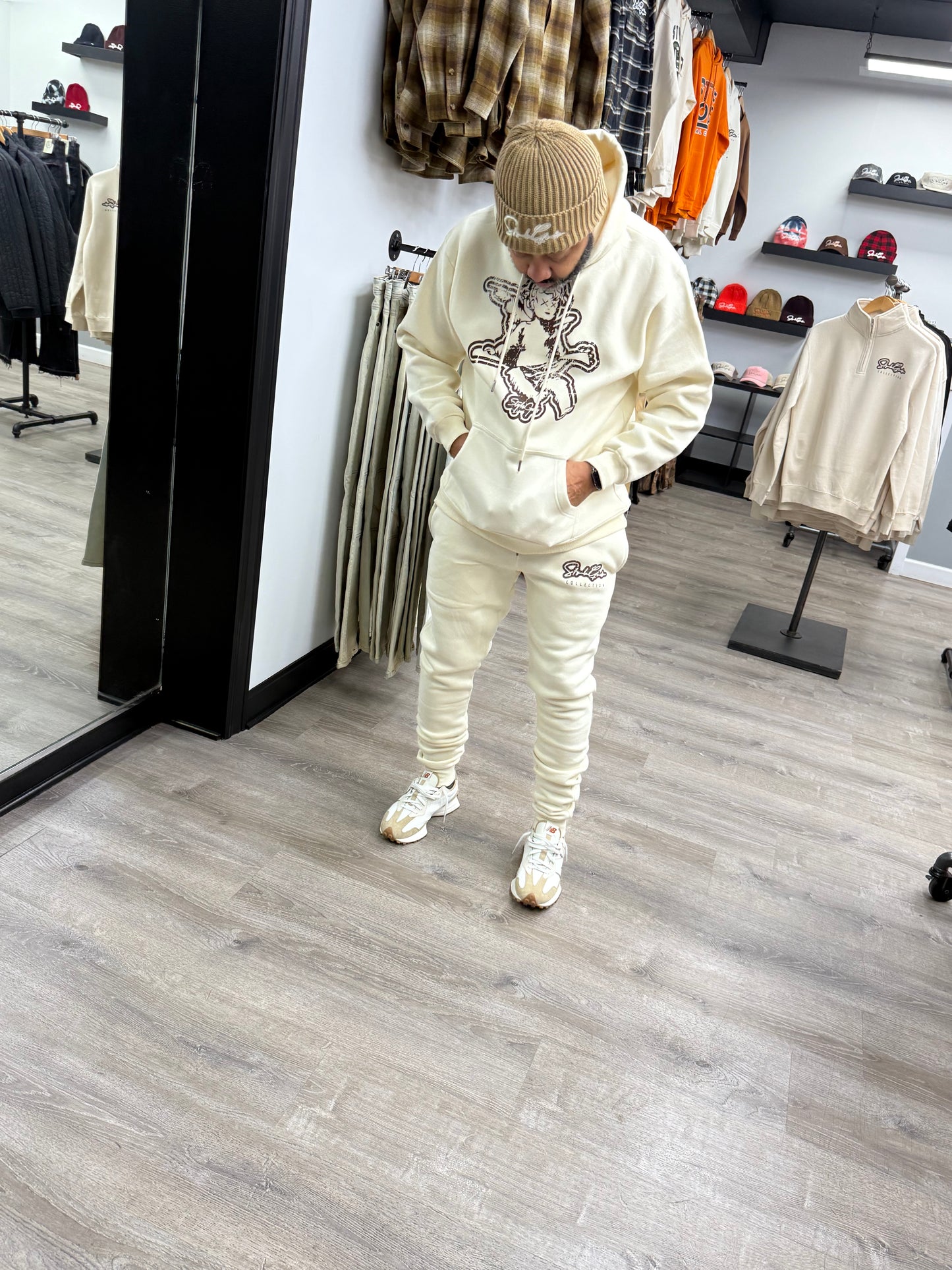 StyleGods Angel Jogging Suit - Cream