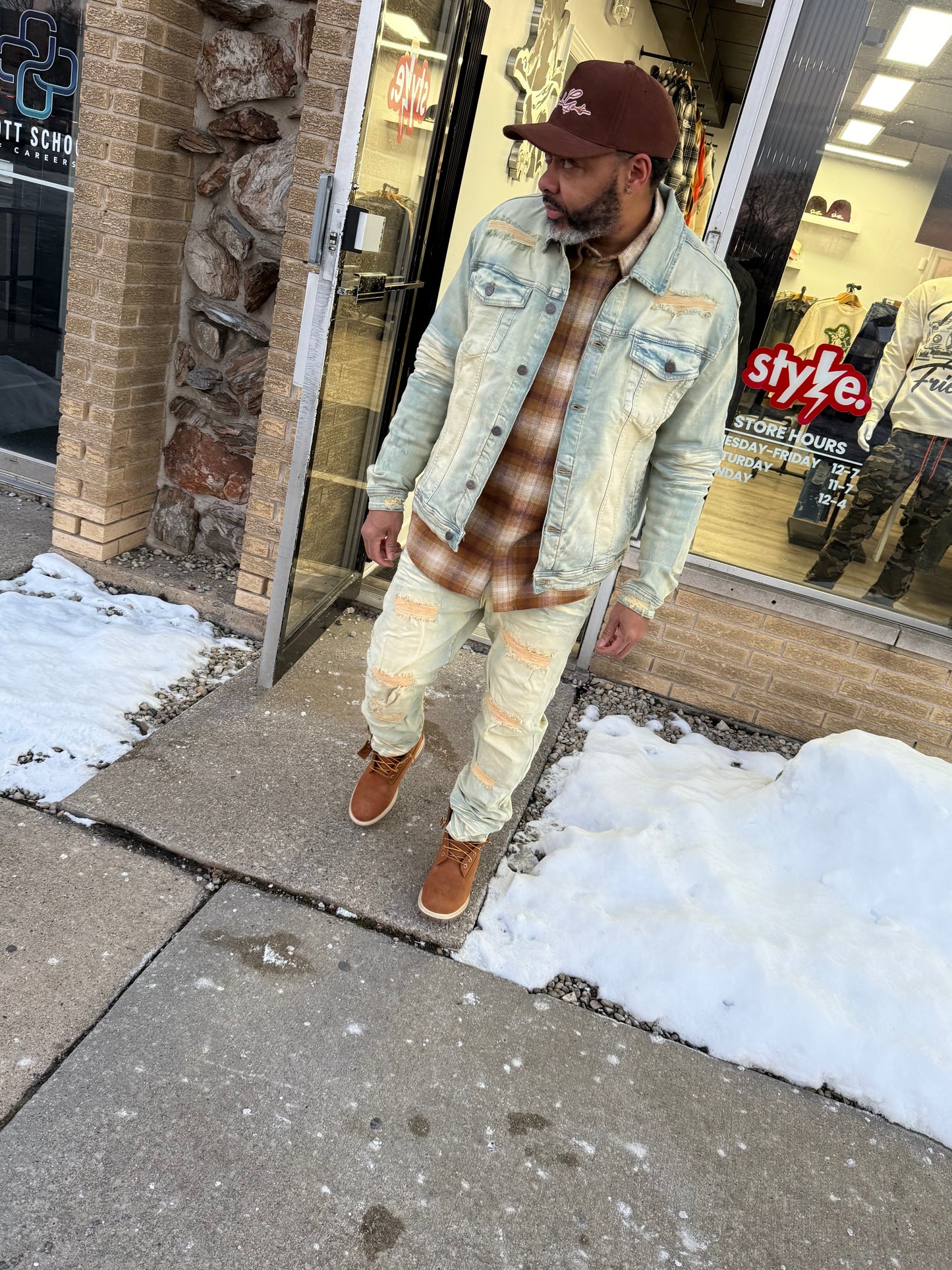 Arketype - Rip and Repair Denim P540 Vanilla