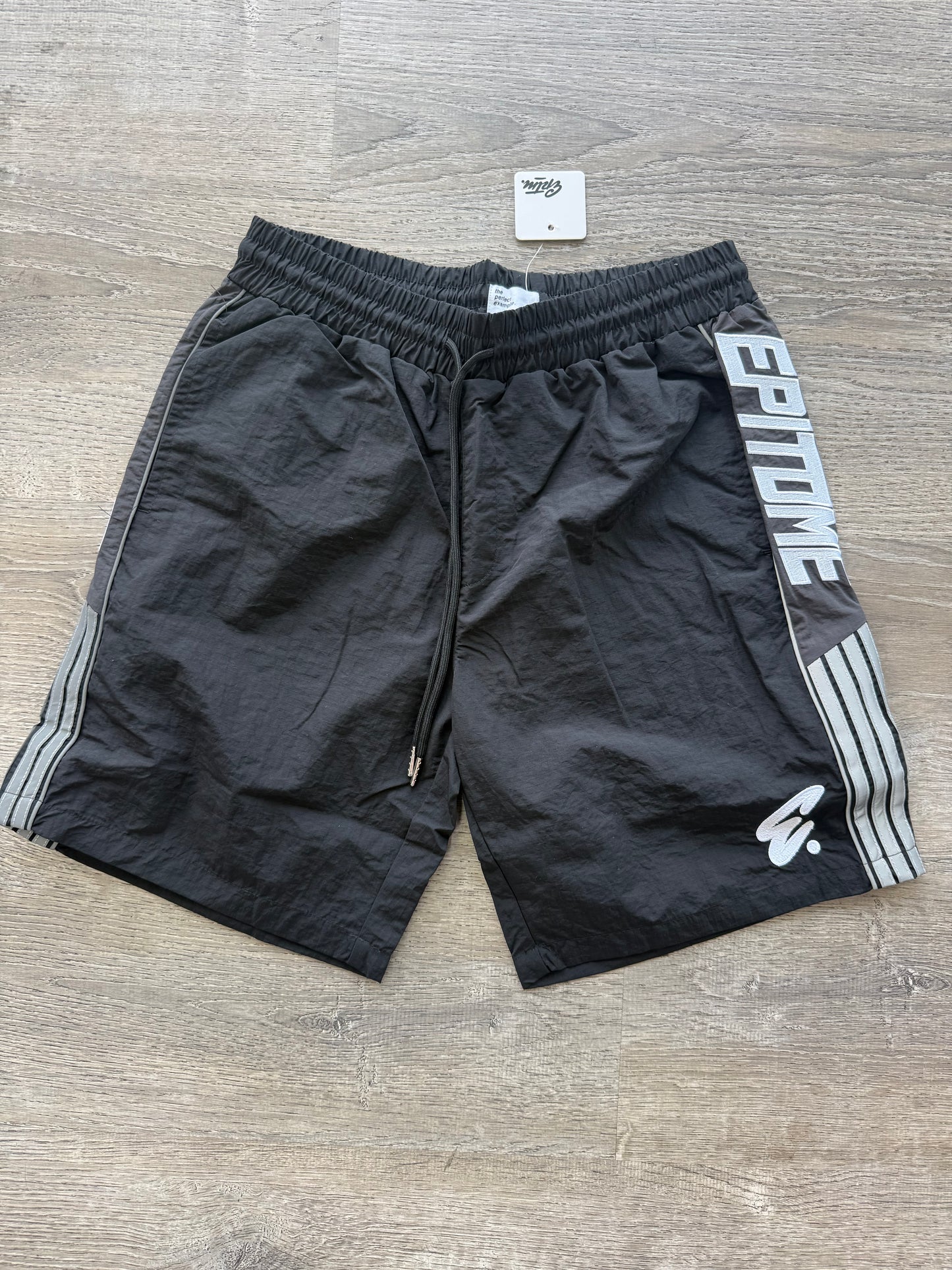 Eptm Nylon Script Shorts - Black\Grey