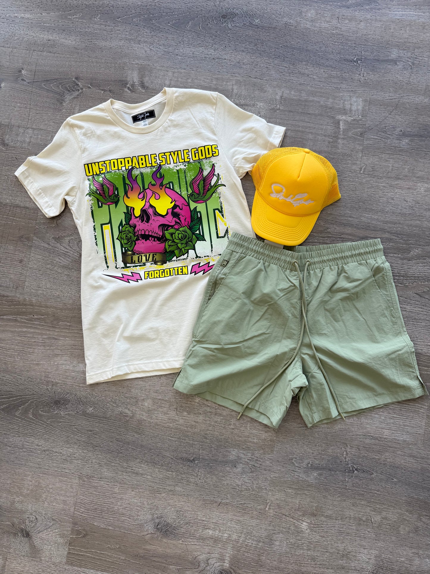 Rebel Nylon Short - Sage