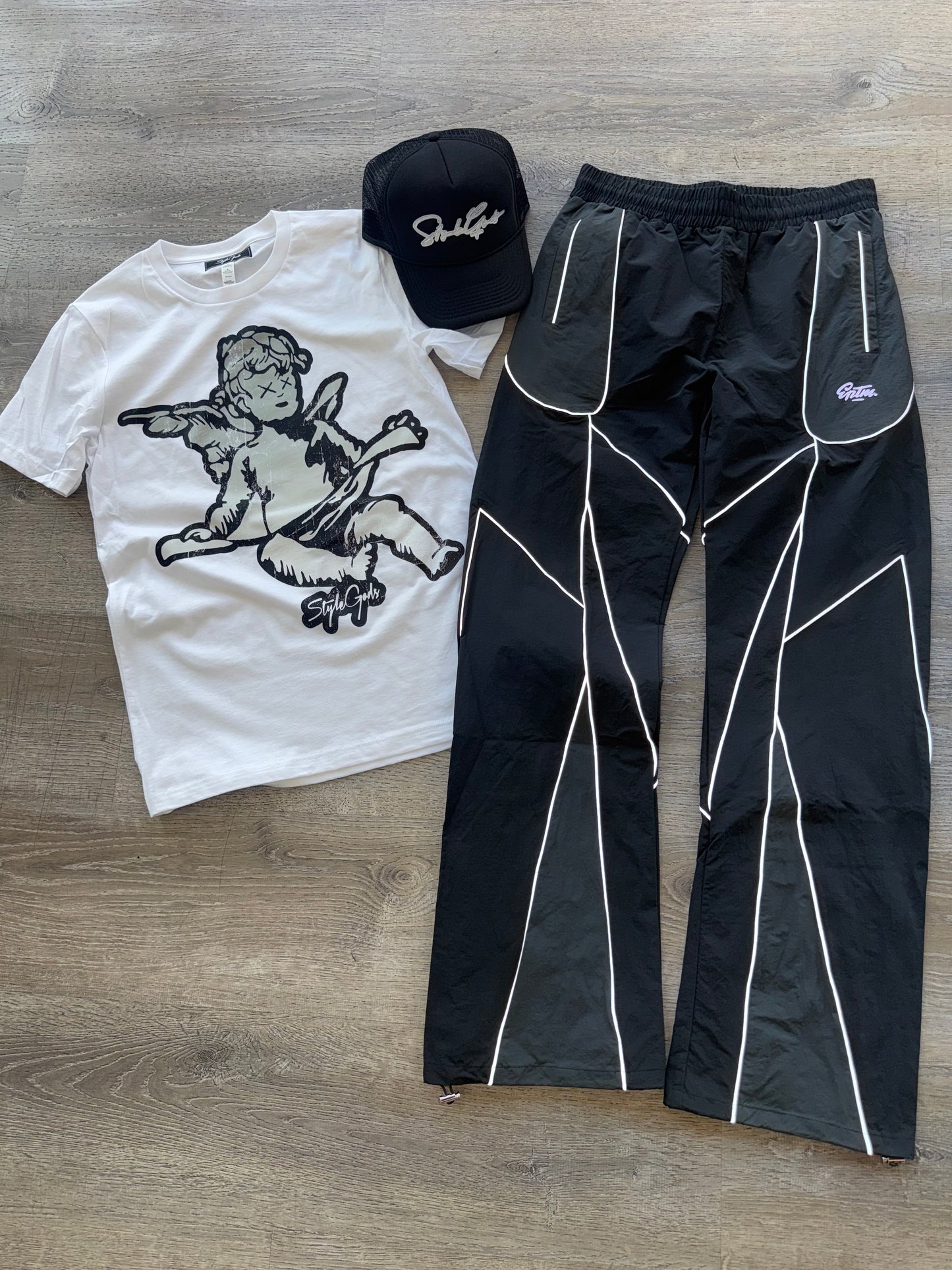 StyleGods Jumbo Angel T Shirt White\Grey\Black