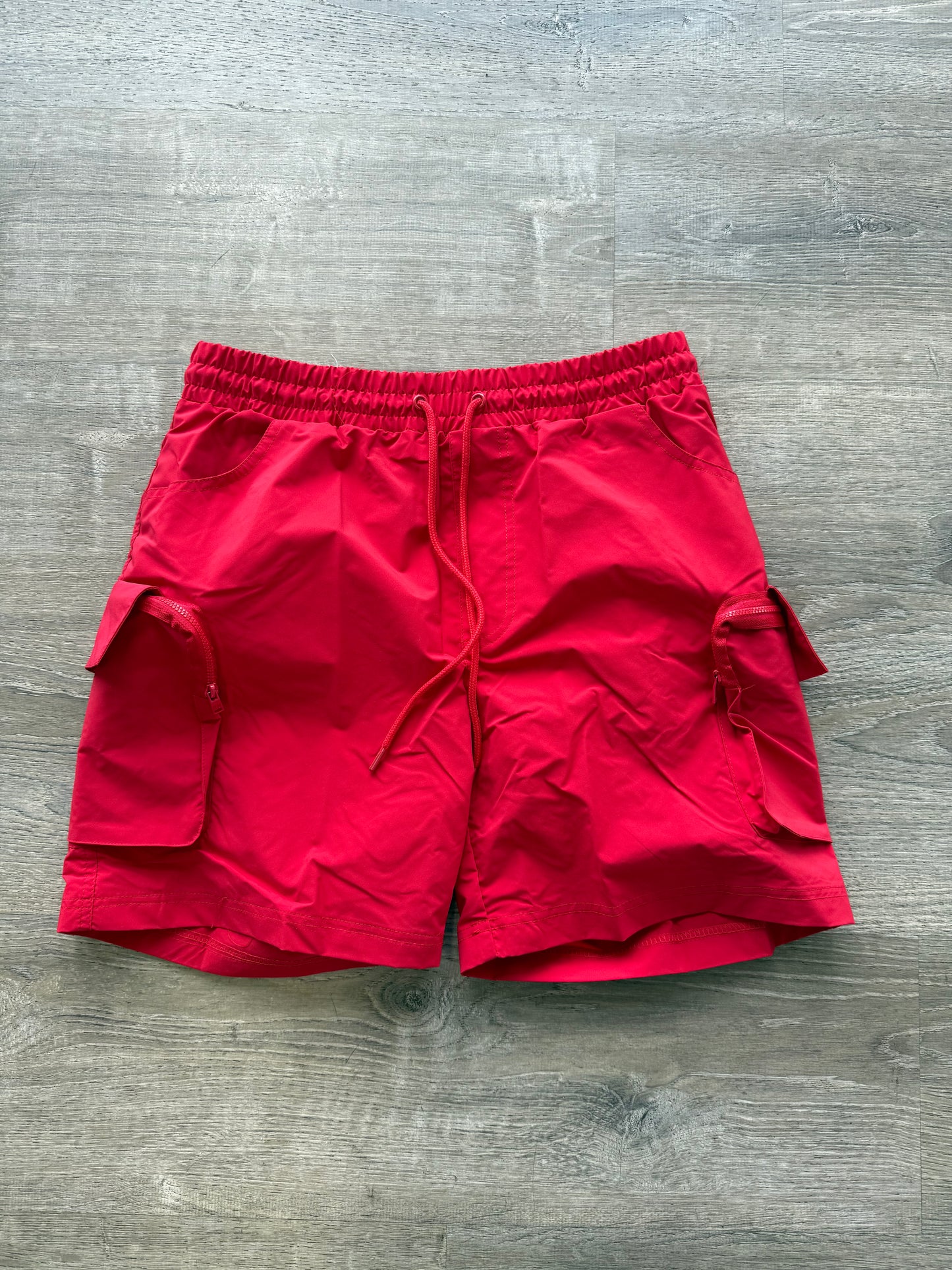 Rebel Nylon Cargo Short - Red