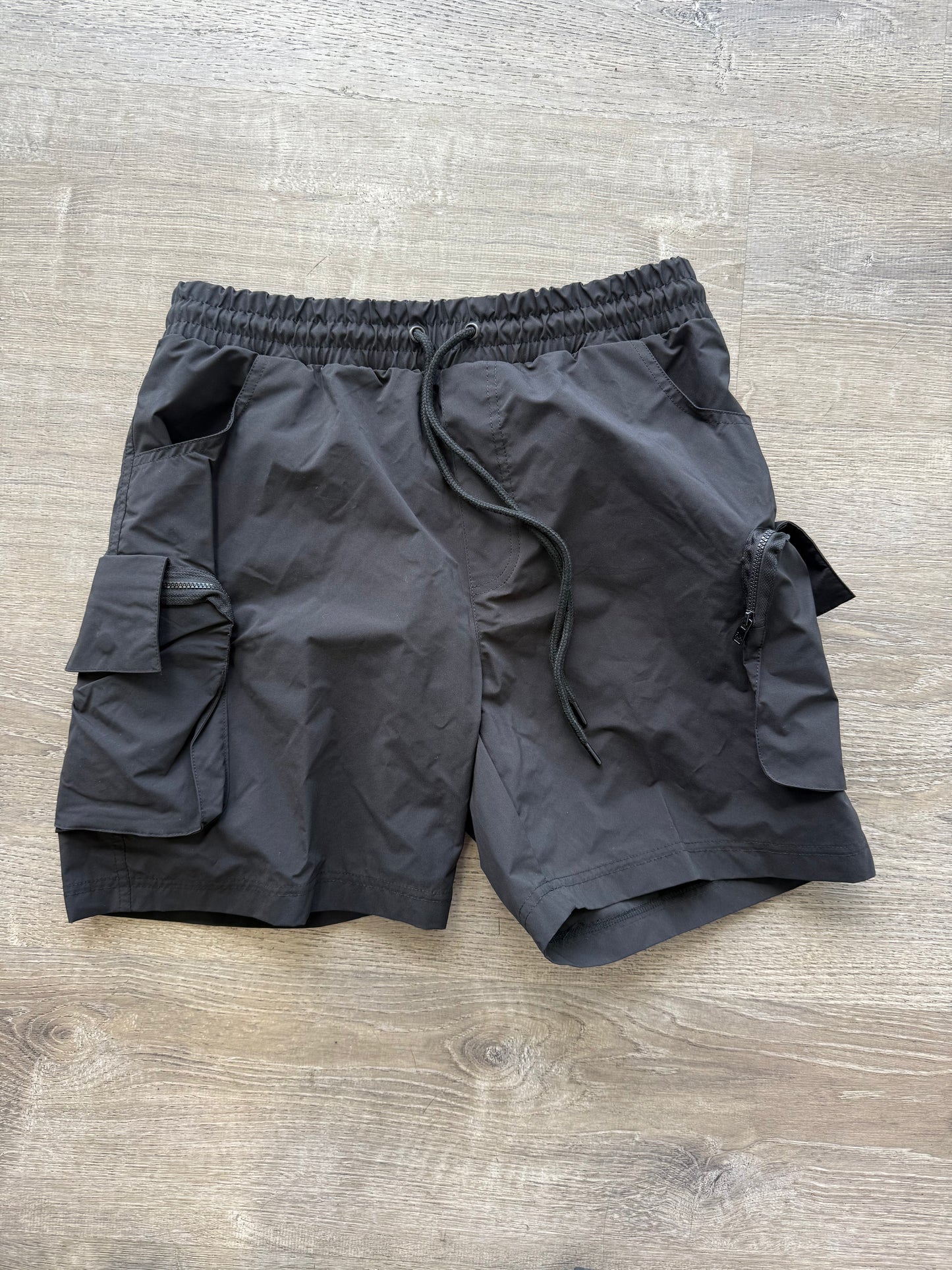 StyleGods Nylon Cargo Short - Black
