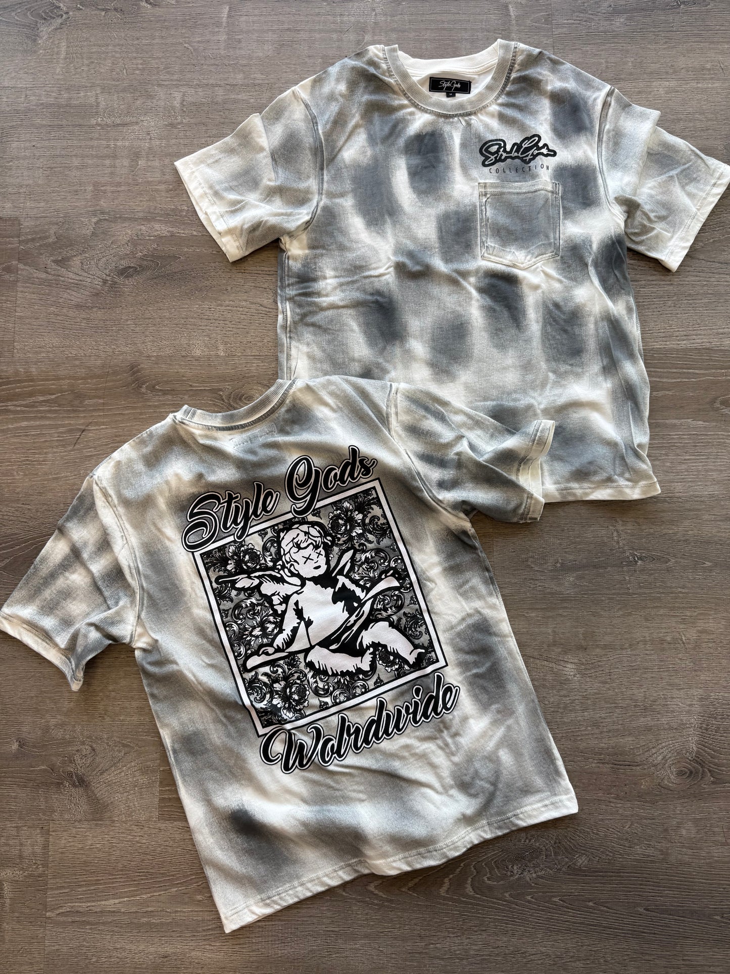 StyleGods Angel Paint T Short- White\Grey\Black