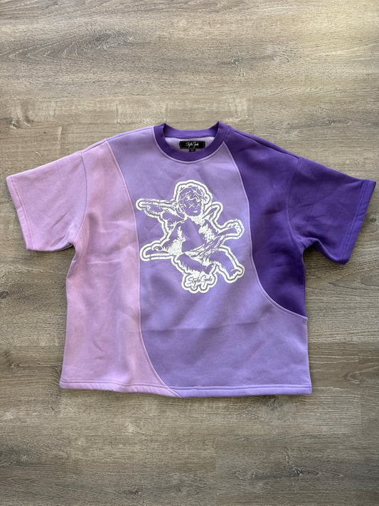 StyleGods Angel Crop Boxy Fit -  Purple Clearance