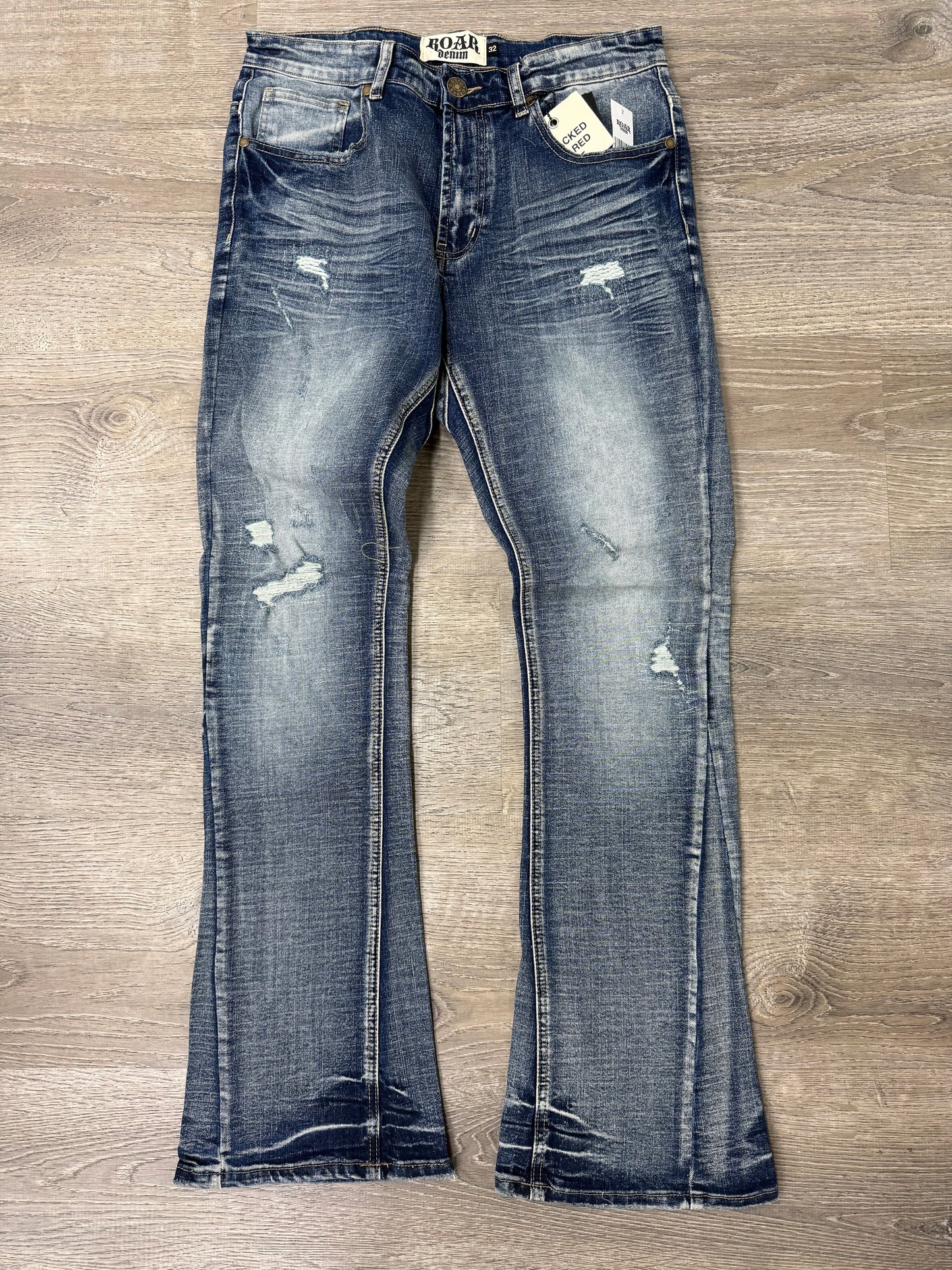 Roar - STACKED Denim A00-43435 Mid Sand Blue
