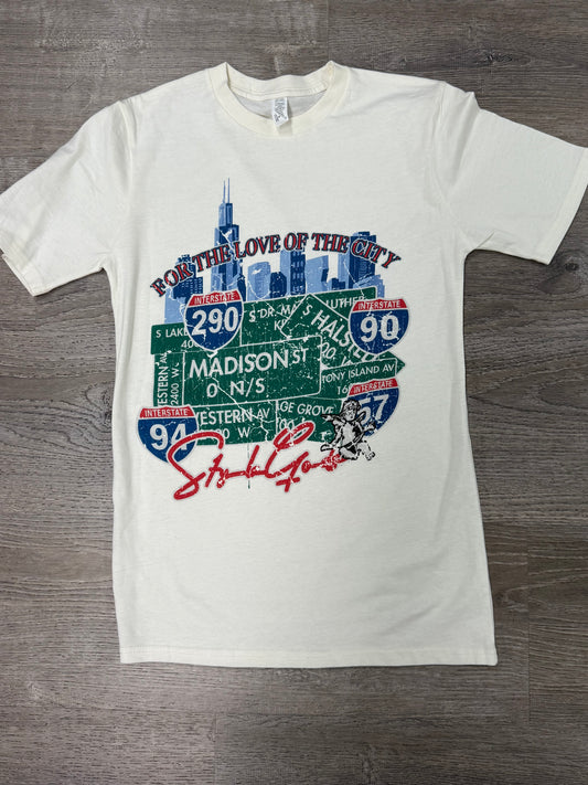 StyleGods City T Shirt - Vintage Tan