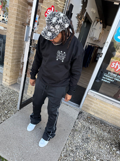 StyleGods Call Me Crewneck - Black\White