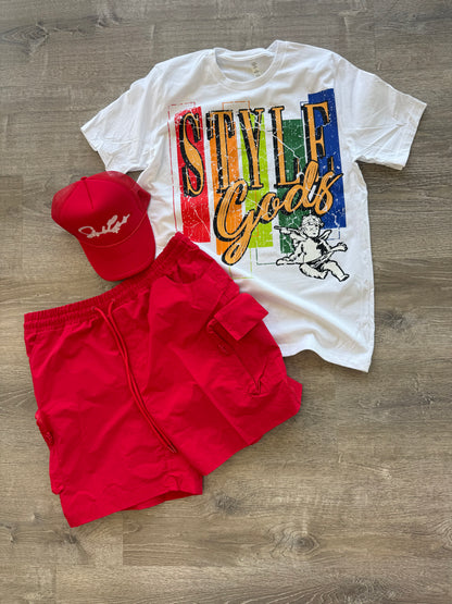 Stylegods Multi Box Logo T Shirt - White\Multi