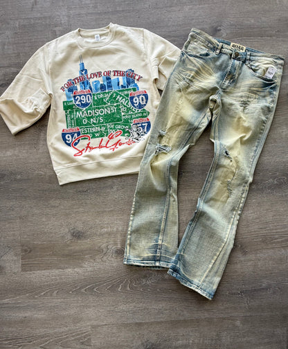 StyleGods City Crew SweatShirt - Multi