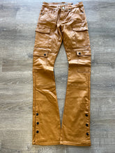 Bleeker and Mercer- Wax Denim Cargo STACKED FIT D605 - Timber