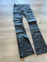 Bleeker and Mercer- Wax Denim Cargo STACKED FIT D605 - Black