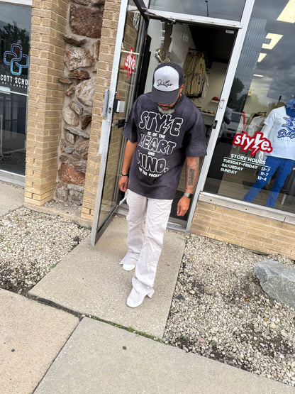 StyleGods Style Heart Mind T Shirt - Vintage Black