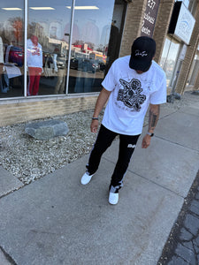 StyleGods Angel T Shirt - White\Black