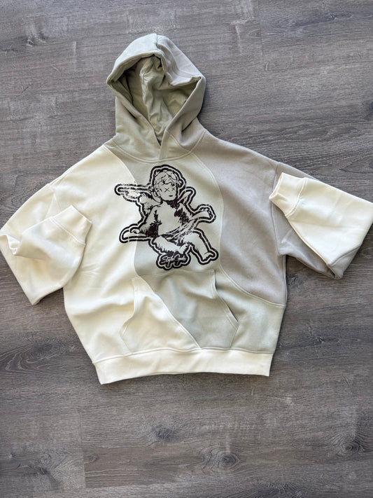 StyleGods Angel Sweater Hoodie Tan Multi