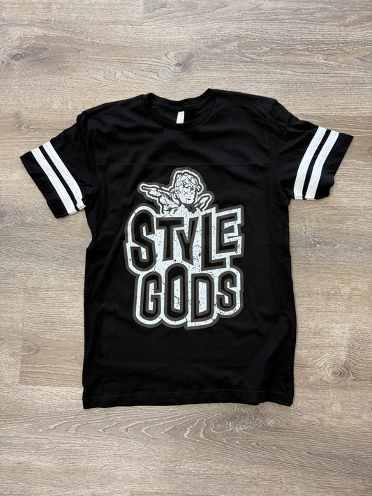 StyleGods Jersey T Shirt - Black