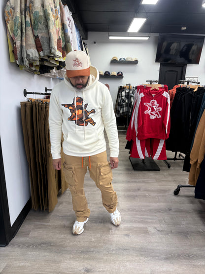StyleGods Angel Sweater Hoodie Tan\Camo Clearance