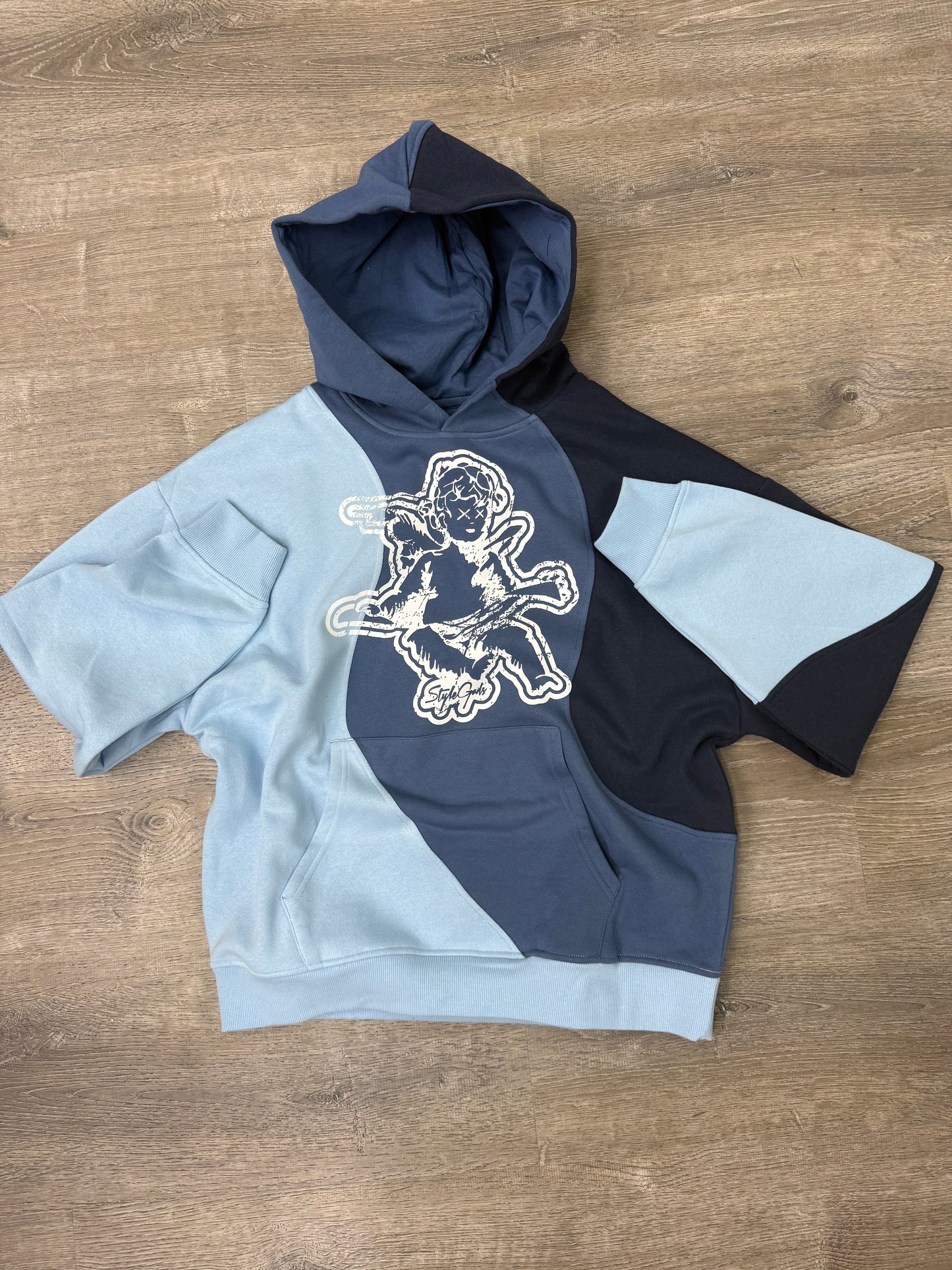 StyleGods Angel Sweater Hoodie Blue Multi