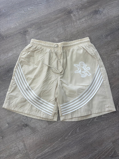 StyleGods Angel Nylon Shorts - Tan