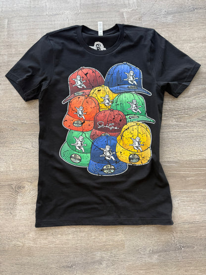 StyleGods Mad Hat T Shirt Black\Multi