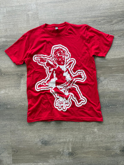 StyleGods Jumbo Angel T Shirt Red\White