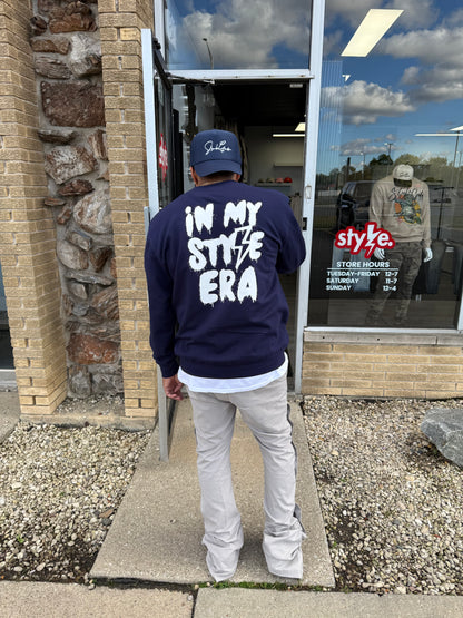 StyleGods Paint Angel  Crewneck SweatShirt - Navy
