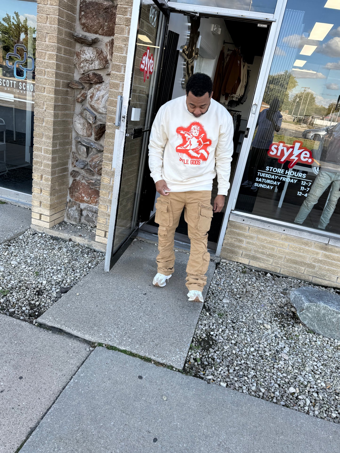 Dash Stack Cargo Pants AD807 Khaki