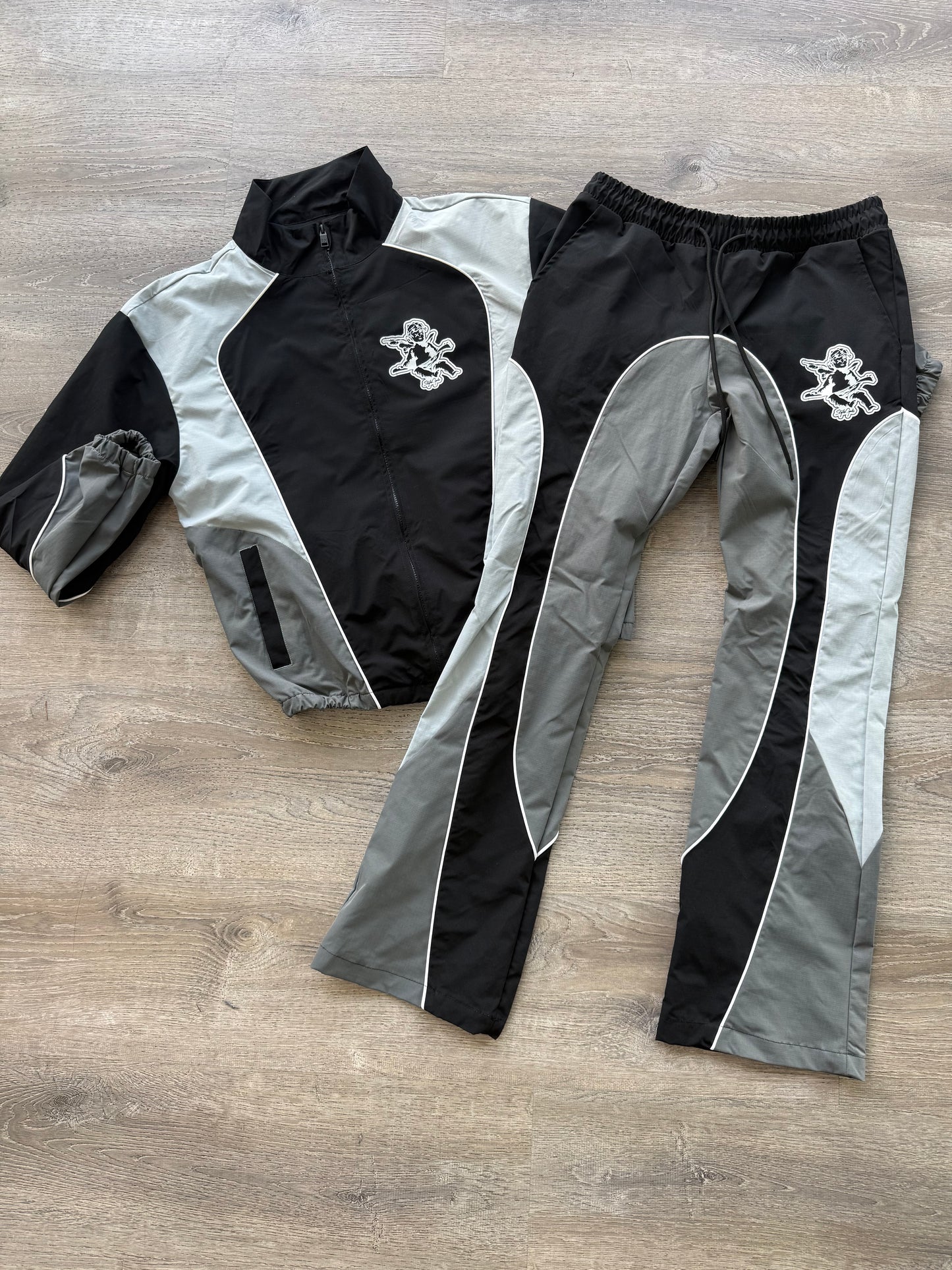 StyleGods Nylon Track Suits - Black