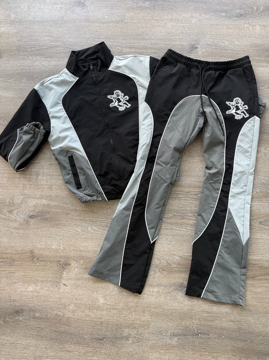 StyleGods Nylon Track Suits - Black