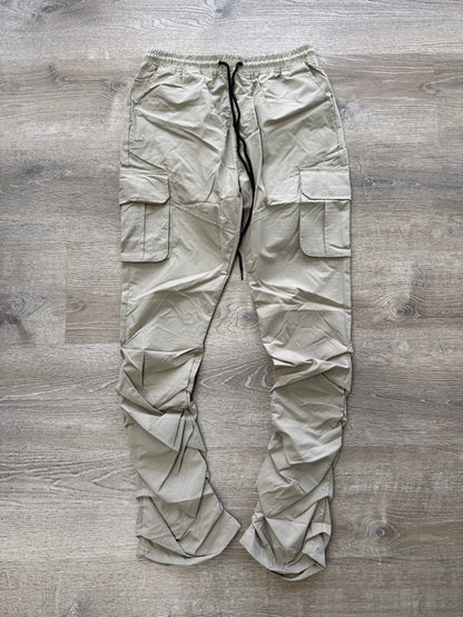 Rebel NYLON Stacked Cargo 100-422 Taupe