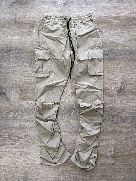 Rebel NYLON Stacked Cargo 100-422 Taupe