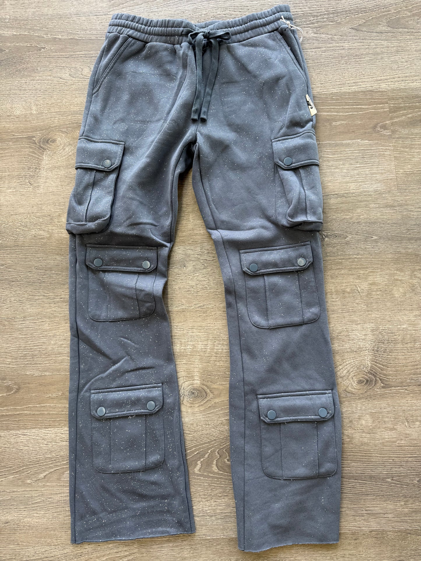 Voyage Studio Rhinestone Stacked Joggers- Midnight Clearance