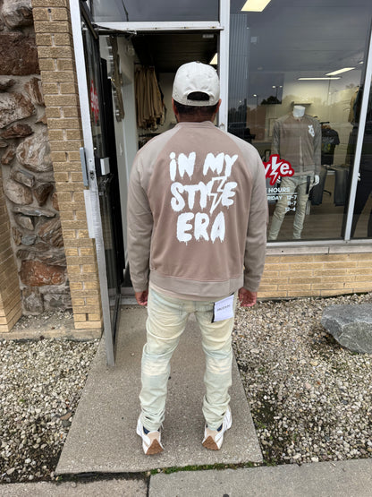 StyleGods Style Track Jacket - Olive\Tan\White