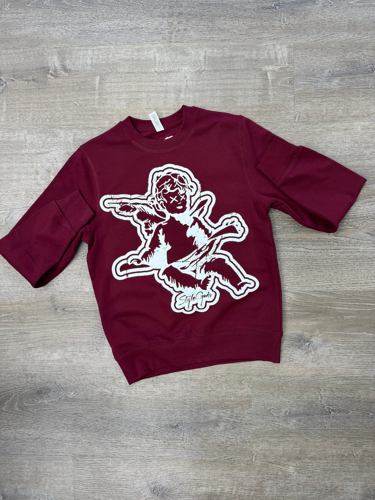 StyleGods Jumbo Angel Crewneck-Maroon