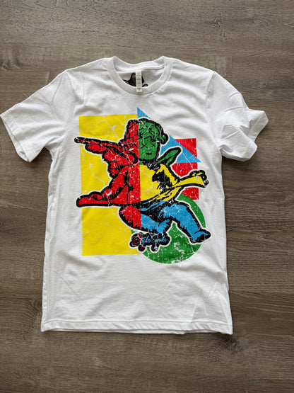StyleGods Jumbo Shape T Shirt White\Multi