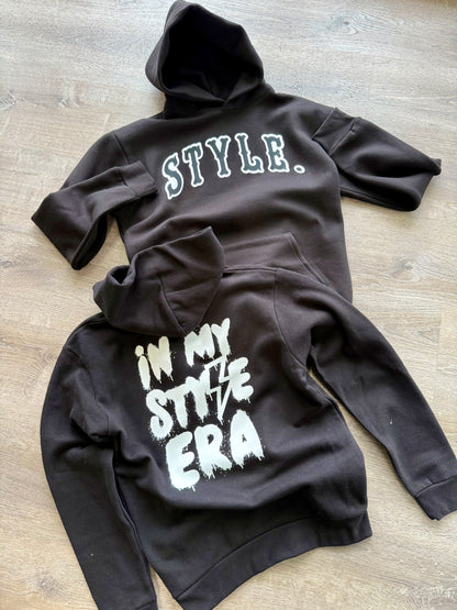 StyleGods STYLE Oversized Hooded SweatShirt - Black\White