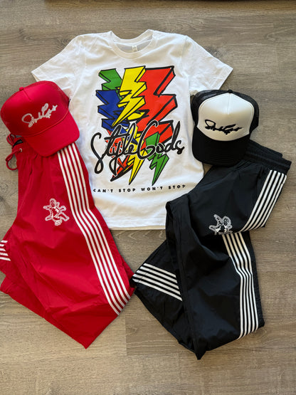 StyleGods Bolt T Shirt - White\Multi