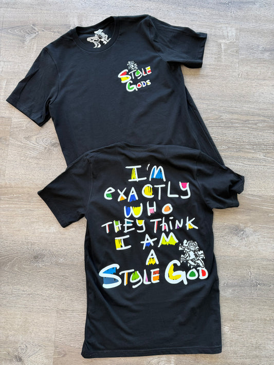 StyleGods They Know I am StyleGod T Shirt Black\Multi