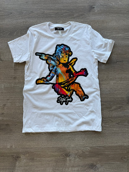 StyleGods Jumbo Angel T Shirt White\Multi