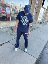 StyleGods Angel T Shirt - Navy\White