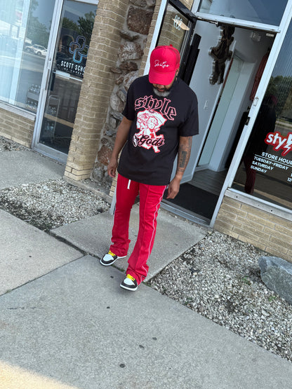 StyleGods Umbrella T Shirt -  Black\White\Red