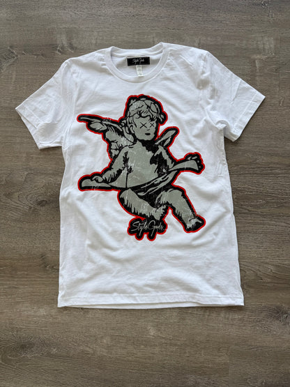 StyleGods Jumbo Angel T Shirt White\Black\Red\Grey