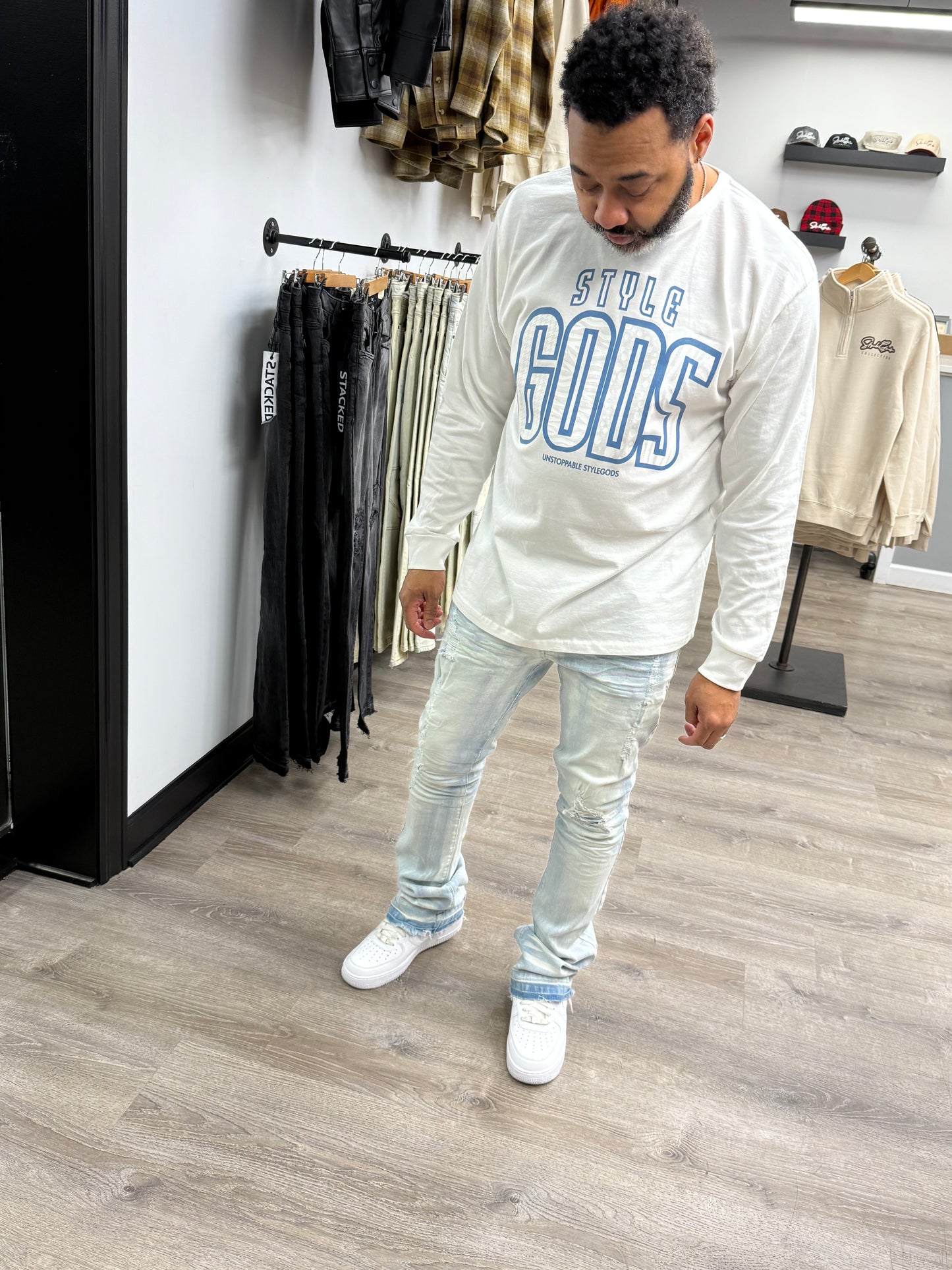 StyleGods Gamma Long Sleeve T-Shirt - White